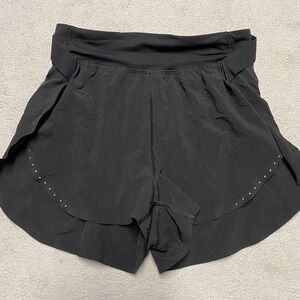 Lululemon Fast And Free High Rise Short 2 Airflow Sense Emboss Black 2" Inseam